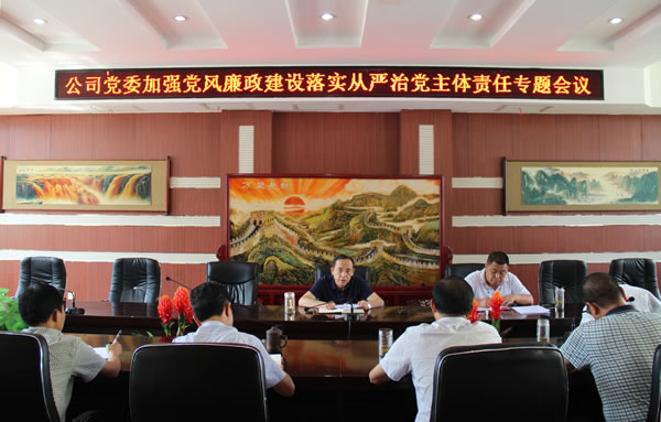隴運(yùn)集團(tuán)公司黨委召開(kāi)加強(qiáng)黨風(fēng)廉政建設(shè)，全面從嚴(yán)治黨落實(shí)主體責(zé)任專題會(huì)議