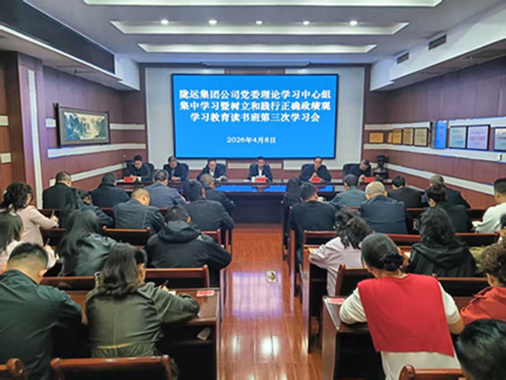 隴運(yùn)集團(tuán)公司黨委召開(kāi)理論學(xué)習(xí)中心組集中學(xué)習(xí)會(huì)暨樹(shù)立和踐行正確政績(jī)觀(guān)學(xué)習(xí)教育第三次學(xué)習(xí)會(huì)議